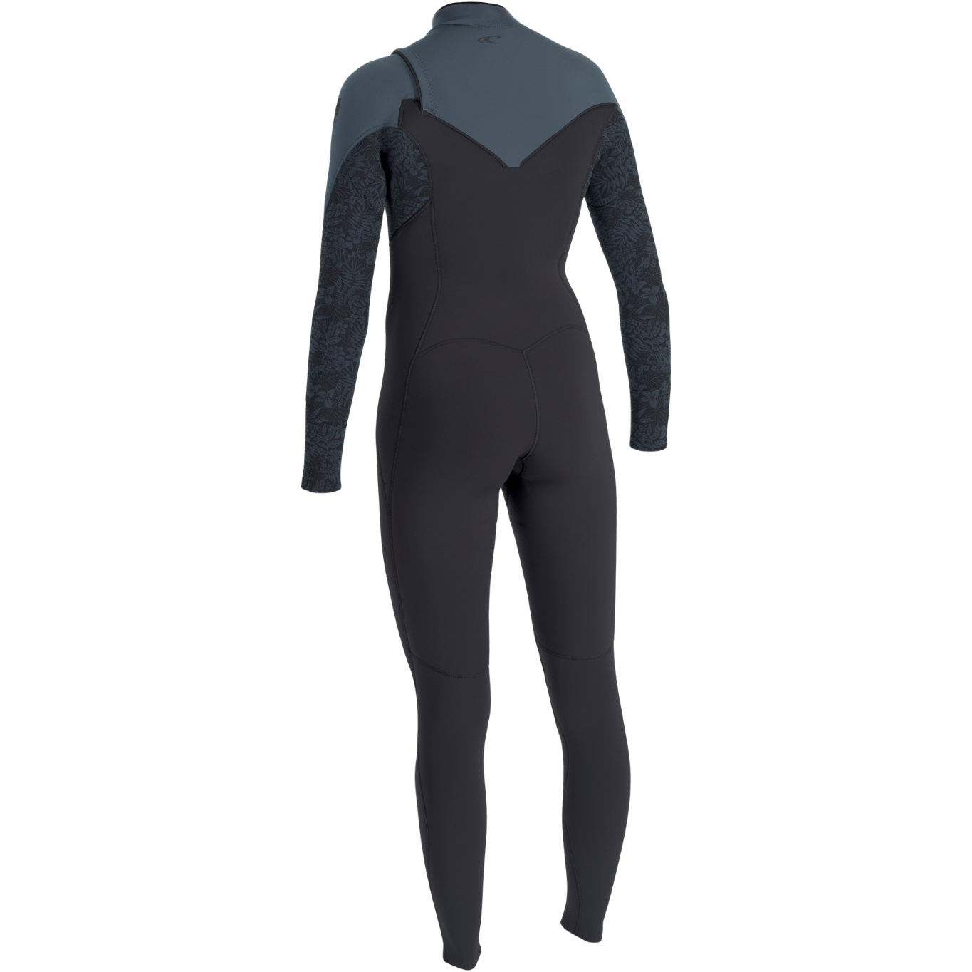 2026 O'Neill Womens Epic 5/4mm Chest Zip Wetsuit 5652 - Tempered Steel / Shaded Island Sky / Shade